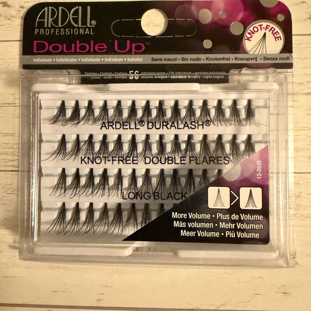 Ardell Double Up Duralash Knot-Free Double Flares - Long Black